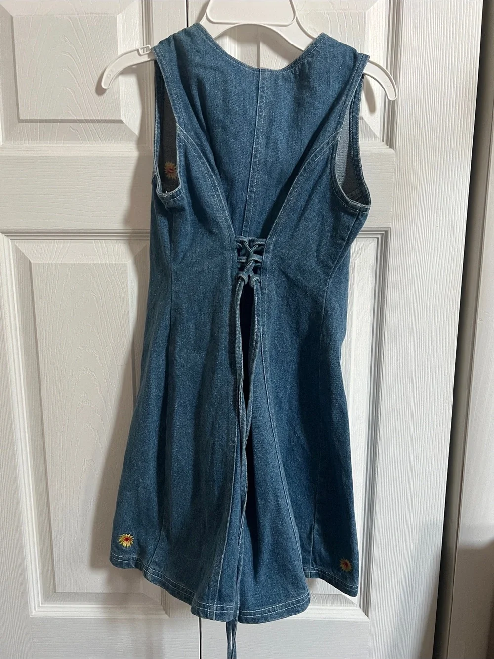 Rachel's Kids Denim Dress with Daisy Embroidery vintage 90’s